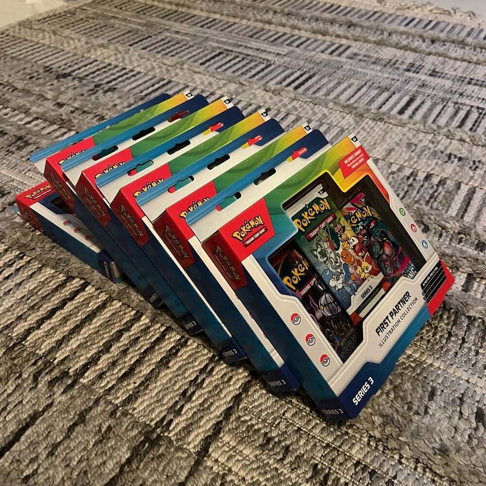 6 x Pokémon TCG First Partner Illustration Collection Series 3
